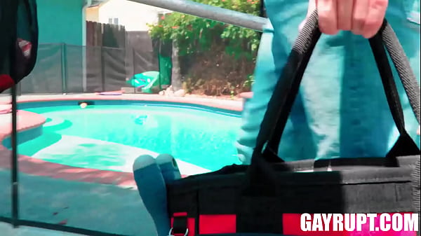 Image Unexpected Relief: Colt Spence, Stressed from Work and His Wife's Calls, Finds Surprise Relaxation with Maintenance and Pool Man Andrew Delta