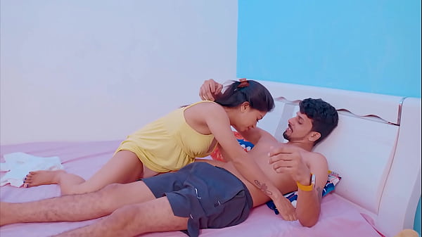 Image Naughty husband seduces her sexy wife on the bed