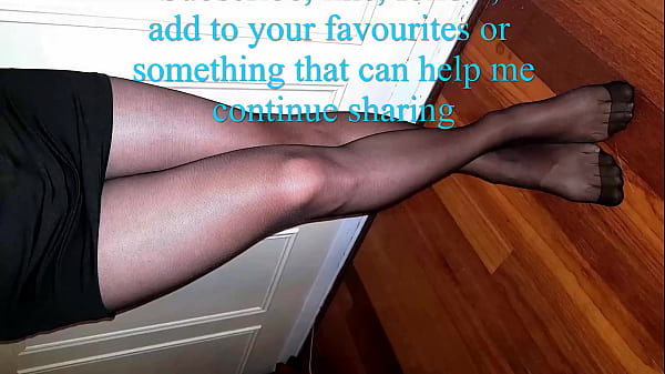 Image Dani Leg Showing Off Amazing Sexy Legs in Black Pantyhose