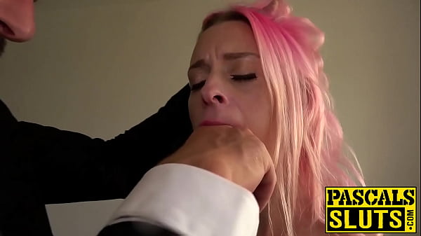 Image Waxtormented Roxy Lace eats cum after loud rough pounding