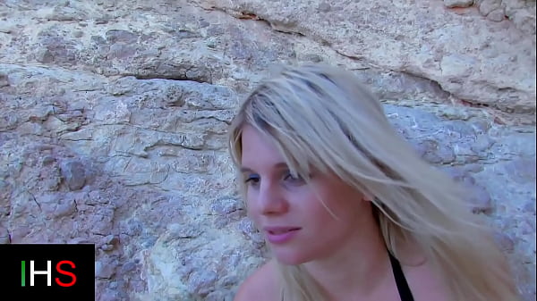 Image Brunette girl and blonde girl fucked at the seaside by a hot male