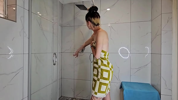 Image Hairy CUNT or clean shaved CUNT morning shower.