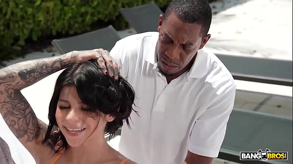 Image BANGBROS - Sadie Pop Is Hanging Out In The Pool When The Waiter Jonathan Jordan Serves Her His Big Package