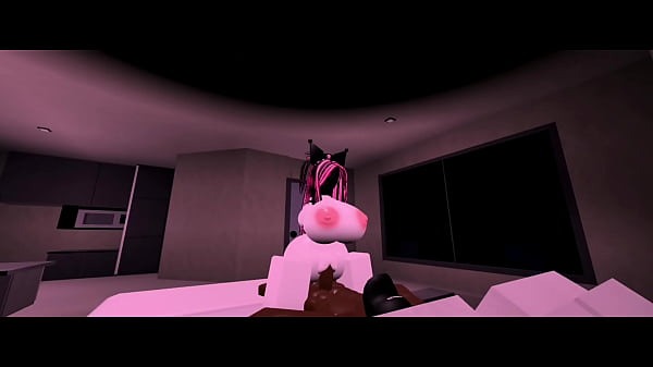 Image White Roblox girl gets a hard BBC in bed