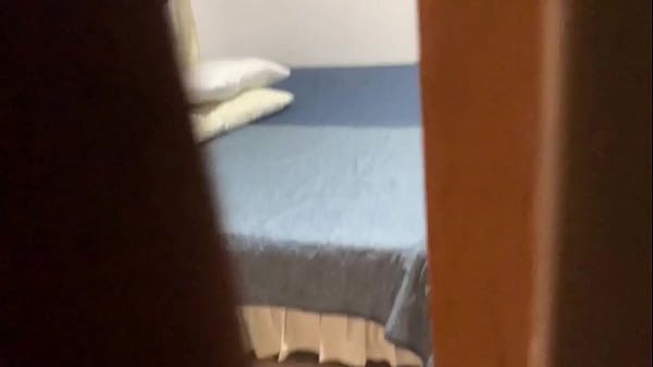 Image I hide in my stepsister's closet and discover her masturbating. I propose to exchange her dildo for a real cock