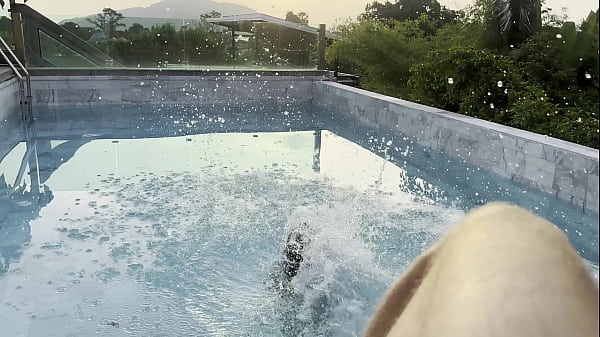 Image Monika Fox Blowjob, Rimming and Golden Shower In Pool Against Sunset (Free)