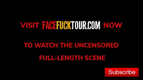 Image Big nipples slut is fed a massive cock real hard upside down deep throat
