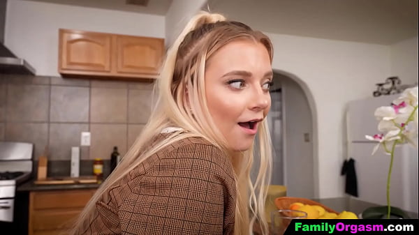 Image FamilyOrgasm - Mischievous Daughter Lures her Stepdad at Kitchen When Stepmom is Out
