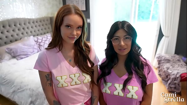Image Big tit college sorority sluts tag team their advisor - Cami Strella x Chloe Foxxe x Lev Lieben
