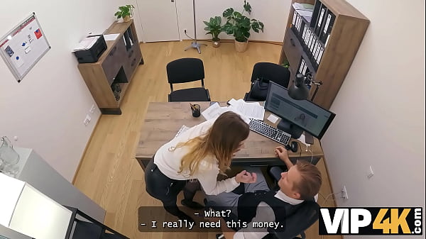 Image VIP4K. Busty beauty Maya came for a loan and got a big cock inside her pussy in the office