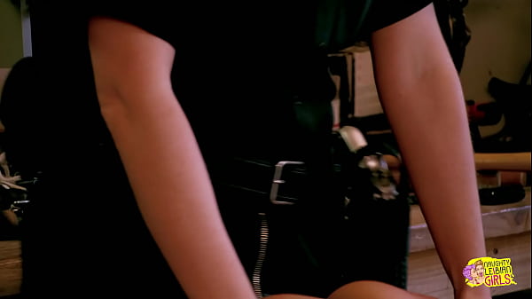 Image Kinky dyke cop Lily Cade disciplines Jenna Sativa for jaywalking by using her thick strapon