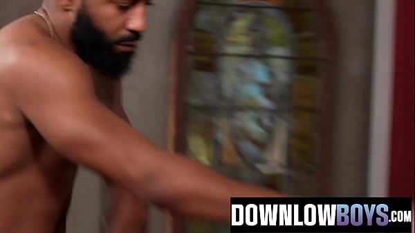 Image DownlowBoys - Bearded Hunk GETS CAUGHT Watching Porn By Roomate & Barebacked Hard