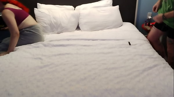 Image MtF Asian American redhead transsexual ImpregnableLexa901 give wet sloppy deepthroat and takes a raw bareback anal creampie by her Dominant WolfDaddy901 in hotel