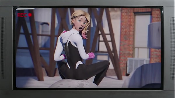 Image In Spider's Web  - Spider Gwen fucks guy that is spying on her masturbate