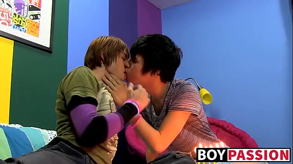 Image inexperienced gays play with body paint before rough anal pounding