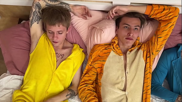 Image At a pajama party, the guys decided to have hard sex
