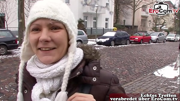 Image S&auml_chsische deutsche Teen auf der Stra&szlig_e zum Sex Casting &uuml_berredet
