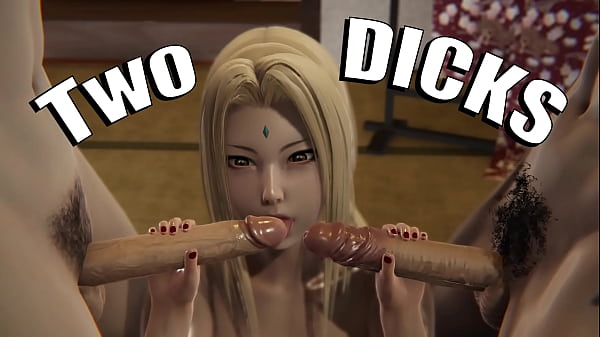 Image 3D Hentai Two DICKS Tsunade sucks