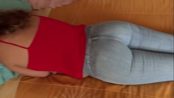 Image Stepbrother masturbates with my ass, he sticks it in my ass and I get a big cumshot
