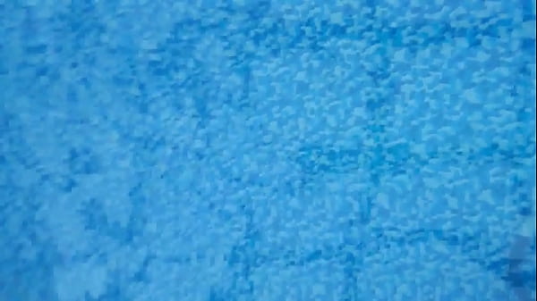 Image Swimming in the pool in my friend's white lace panties