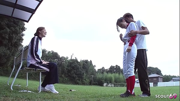 Image Older Japanese Mature Couple seduce Skinny Teen to Outdoor FFM 3Some Sex in uncensored JAV