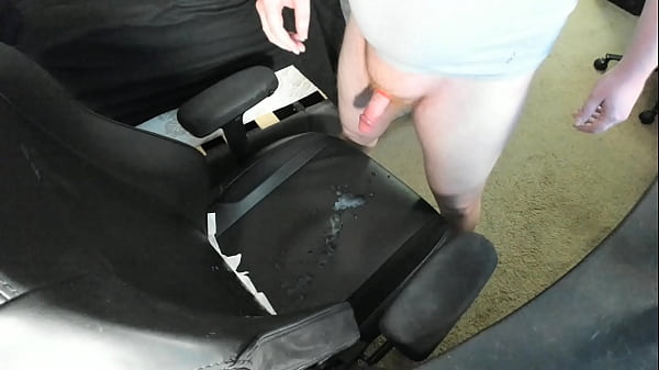 Image GINGER EXPLODES HUGE CUM LOAD ON CHAIR