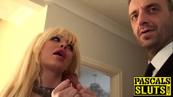 Image Slutty girl gets spit on her face while a maledom torments her