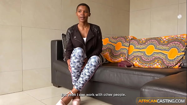 Image African girl with perfect tits fucks director to get a modeling job!