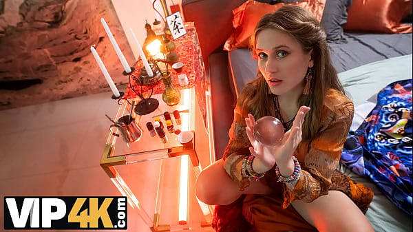 Image DEBT4k. Young fortune-teller with firm tits and nice ass provided a magical ritual with her pussy