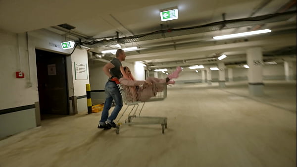 Image German Curvy Bitch Maria Gail at Risky MMF 3some Sex at Car Parking Area