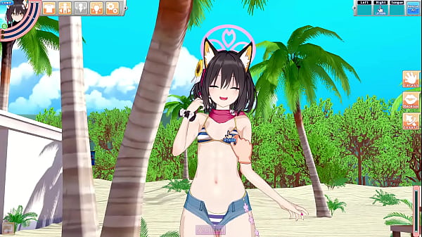 Image Blue archive -kuda izuna sex at beach - koikatsu party