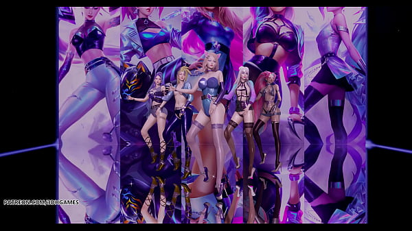 Image [MMD] Everglow - Dun Dun League of Legends Ahri Akali Kaisa Evelynn Seraphine Hot Striptease Uncensored Hentai