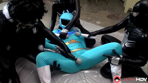 Image Japanese girl in blue space uniform has group sex with sex toys uncensored.