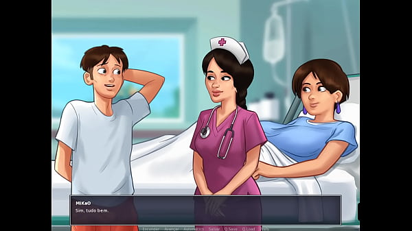Image Summertime Saga ep 48 - Levei minha Milf no medico e botei a Enfermeira pra Mamar