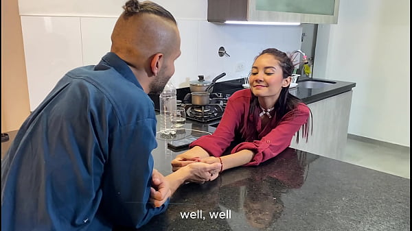 Image Mi novio me da una rica mamada de co&ntilde_o en la cocina y luego me mete su rica verga-PARTE 1