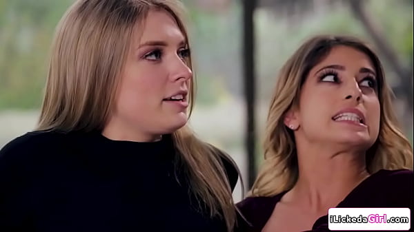 Image Blonde officer having threesome with horny lesbian couple