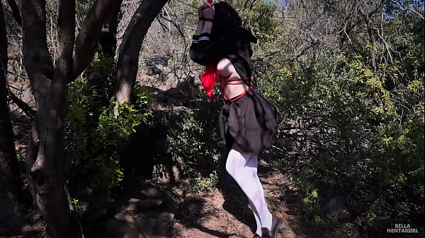 Image Tied me up and fuck outdoor - Bella Hentaigirl