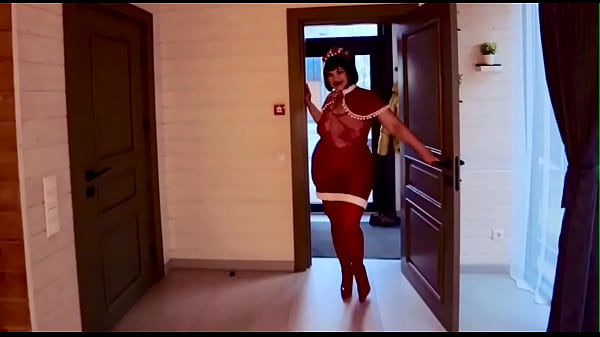Image Stepson Celebrates Christmas with Mrs. Santa, She Came To Fulfill His Hot Fantasies, Anal and Lots Of Cum