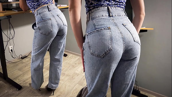 Image Milf Secretary In High Weist Jeans Teases Her Nice Butt
