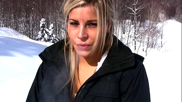Image On Our Ski Vacation, I Strip and Pee in the Snow