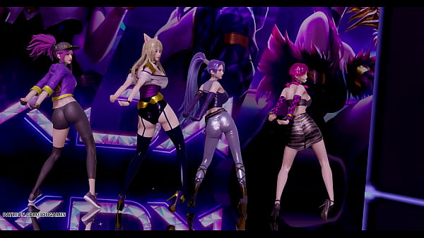 Image [MMD] Stellar - Marionette Ahri Akali Kaisa Evelynn Seraphine League Of Legends Striptease KDA Popstar 4K 60FPS