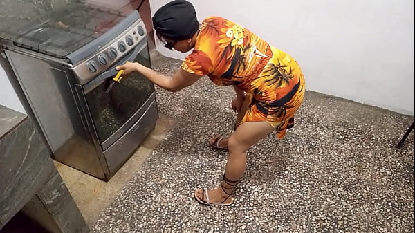 Image STEPMOTHER GETS TANGLED IN THE KITCHEN AND ASKS HER BANDIT STEPSON FOR HELP. THE MAN COMES TO HELP HER BUT ALSO TO FUCK HER. REAL HOMEMADE PORN OF STEPSSON FUCKING STEPMOTHER