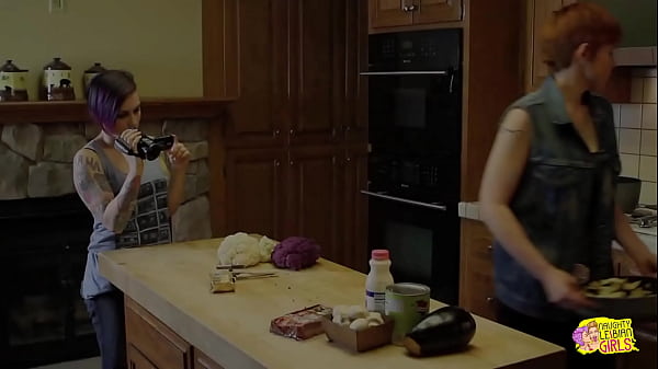 Image A short haired lesbian bimbo drilled a super sexy lesbian slut with a sex toy