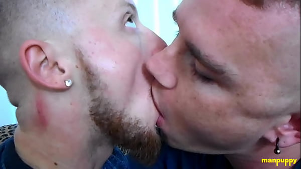 Image Two Hunks Slurps Each Others Tongue In An Intense Kiss