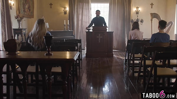 Image Priest fucks curious virgin teen Penelope Kay in her ass