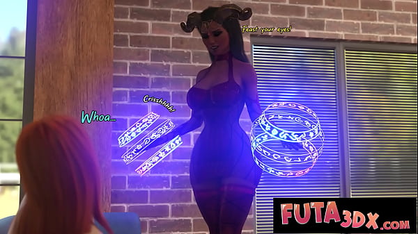 Image Futa3DX - FUTA Redhead Has Her HUGE DICK Sucked By Her Succubus Teacher