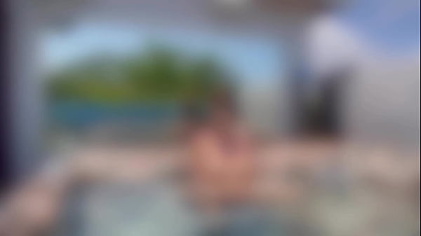 Image Italian Big Tits Milf Artemisia Love hot Solo Masturbation Session naked outdoor in the Jacuzzi