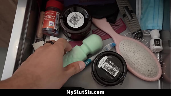 Image Step Brother Finds a Dildo in Bathroom and Confronts Stepsis About It - Myslutsis
