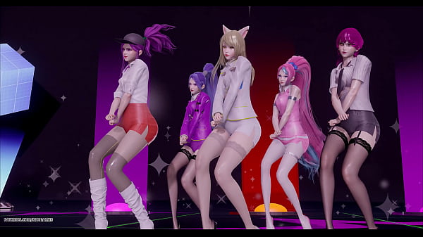 Image [MMD] CHUNG HA - Snapping Hot Kpop Striptease Ahri Akali Kaisa Evelynn Seraphine KDA 4K 60FPS League of Legends Uncensored Carton Hentai