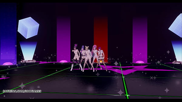 Image [MMD] CHUNG HA - Snapping Hot Naked Kpop Dance Ahri Akali Kaisa Evelynn Seraphine KDA 4K 60FPS League of Legends Uncensored Cartoon